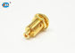 Gold Plated MCX RF Connector Female Socket Bulkhead Panel Mount Coaxial Connector