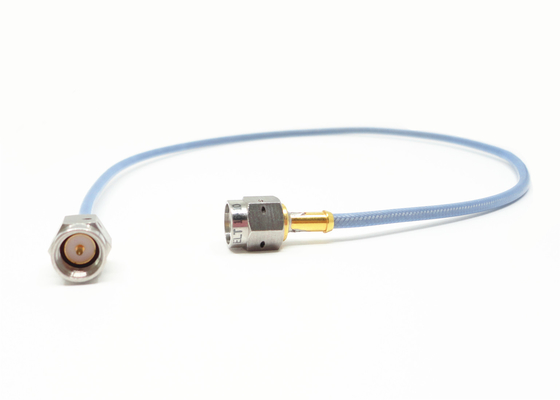 RF Custom Microwave Coax Cable Assemblies Au Plated 50Ω Impedance