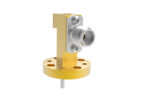 WR15 BJ620 To 1.85mm Female Right Angle Waveguide To Coax Adapter 49.8GHz~70GHz 1.85-BJ620-KF