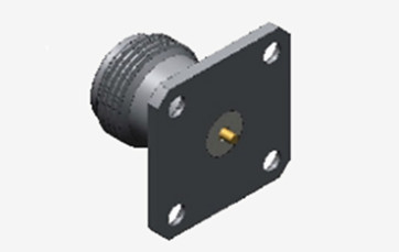 High Performance N Type Female RF Coaxial Connector with Microstrip