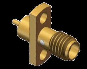 50 Ohm Flange Mount SSMA Female RF Coax Connector Up to 18GHz