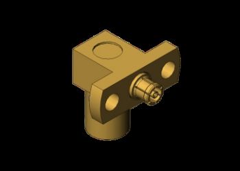 50Ω Right Angle SMP Male to SSMP (SMPM) Female RF Coaxial Adapter 40GHz 170V
