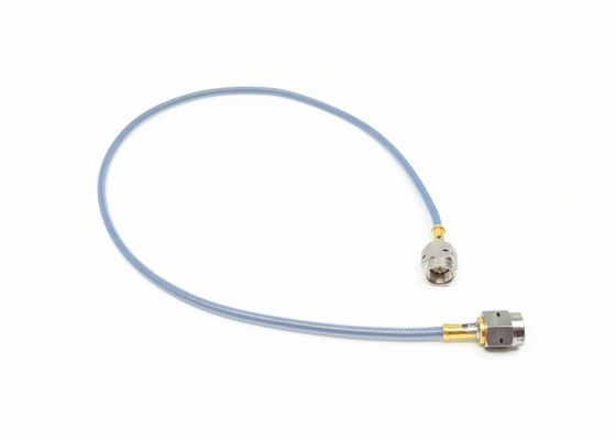 RF Custom Microwave Coax Cable Assemblies Au Plated 50Ω Impedance