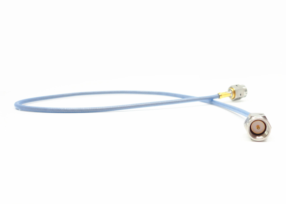 RF Custom Microwave Coax Cable Assemblies Au Plated 50Ω Impedance