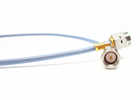 RF Custom Microwave Coax Cable Assemblies Au Plated 50Ω Impedance