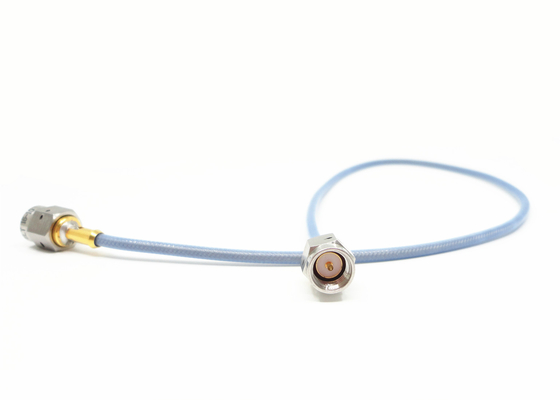 RF Custom Microwave Coax Cable Assemblies Au Plated 50Ω Impedance