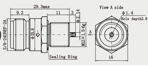 N Female Bulkhead RF Coaxial Connector High Performance for Communication