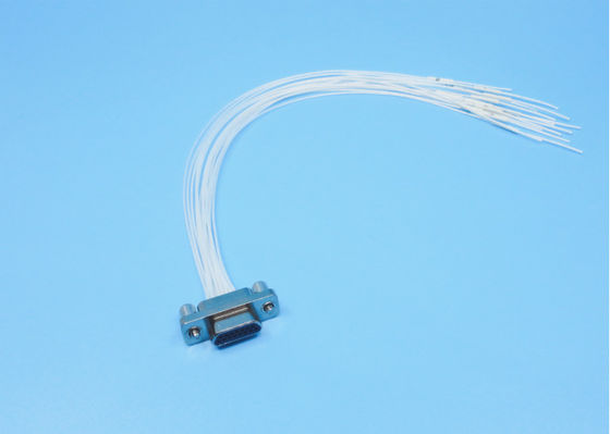 J30J Series Rectangular Connector 15pins Male Plug Outer Conductor With Nickle Plating Center Conductor With Gold Plating Used For Communication, Radar