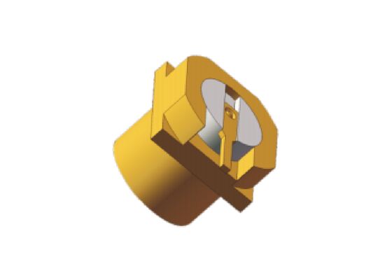 SMP Straight PCB Limited Detent Smooth Bore Jack Female Surface Mount 18GHz 50 Ohm