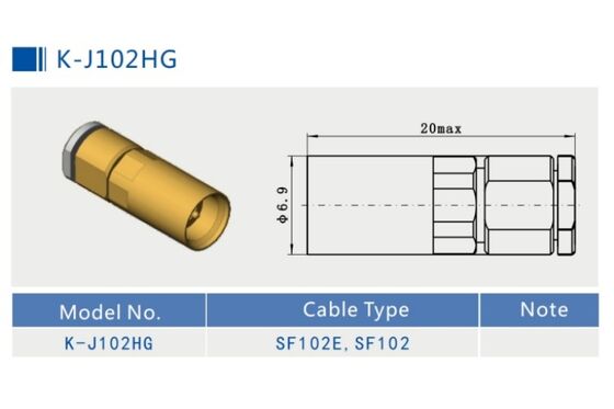 High Performance K2.92 Series Male Stainless Steel RF Coaxial Connector Plug