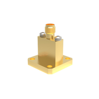 WR42 BJ220 إلى K2.92mm إمرأة نهاية إطلاق موجهة موجة إلى محول كوكس 17.6GHz ~ 26.7GHz K / BJ220-KFE7