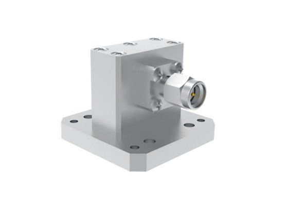 6GHz ~ 18GHz WRD650 إلى SMA الذكور توجيه الموجات الزاوية اليمنى إلى محول الكوكس SMA / WRD650-JF