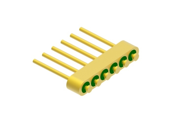 رأس ختم محكم بقطر دبوس 0.4 مم بـ 6 سنون مع سطح ربط سلك ذهبي MC-629-JH