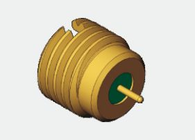 موصل متحد المحور RF SMPM ذكر محكم الإغلاق 50 أوم، 0.3 ميجاهرتز - 40 جيجاهرتز، 170 فولت