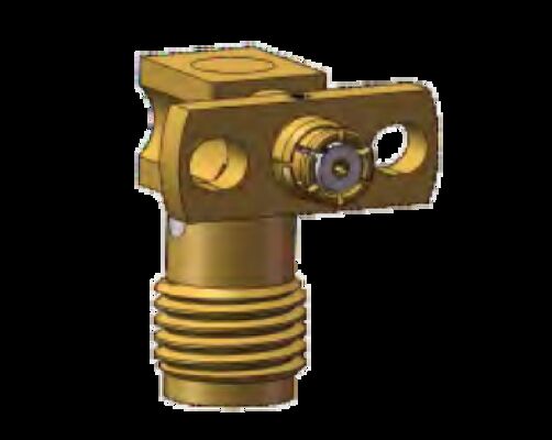 الزاوية اليمنى SMA الإناث إلى SMP الإناث محول التردد 0.3MHz إلى 18GHz باستخدام مكون الميكروويف