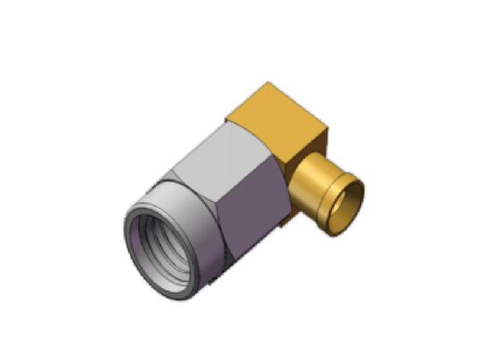50Ω الزاوية اليمنى 18GHz SSMA الذكور ميني SMA RF كابل الاتصال الكواكسي للتزاوج للكابل.086 ، RG405
