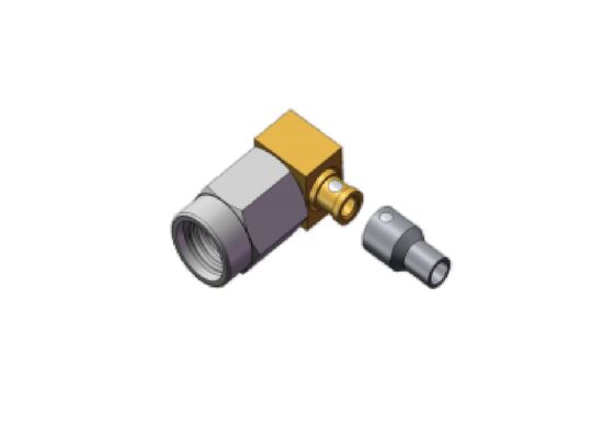 50Ω مقاومة 3GHz الزاوية اليمنى SMA ذكر SSMA ربط RF مع كابل مرن متعدد النواة