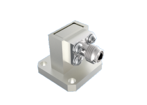 BJ320/WR 28 توجيه الموجات إلى 2.92mm K Type Adapter 26.4GHz ~ 38GHz مكالمات RF الزاوية اليمنى للطيران والفضاء باستخدام النطاق Ka