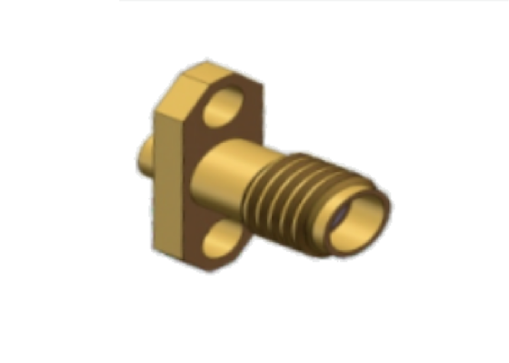 50Ω 2 فتحات فلنج ماونت جاك ميني SMA إمرأة RF Coaxial.086 كابل رابط 18GHz