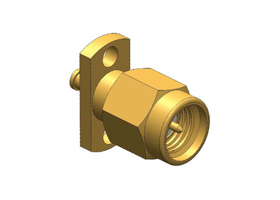 RF مطلية بالذهب لحام SMA ذكر موصل مستقيم اقناع