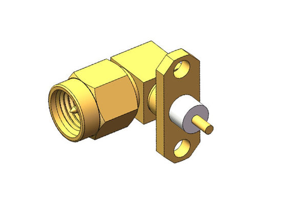 شفة جبل ذكر هوائي 2 ثقوب SMA RF موصل